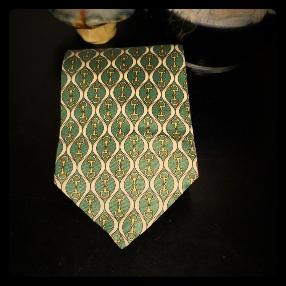 Vintage Horsebit Paolo Gucci Necktie Tie